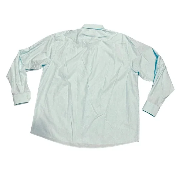 Eton Classic Dress‎ Shirt Mens 18.5 47 Light Blue Striped Long Sleeve - Picture 3 of 7